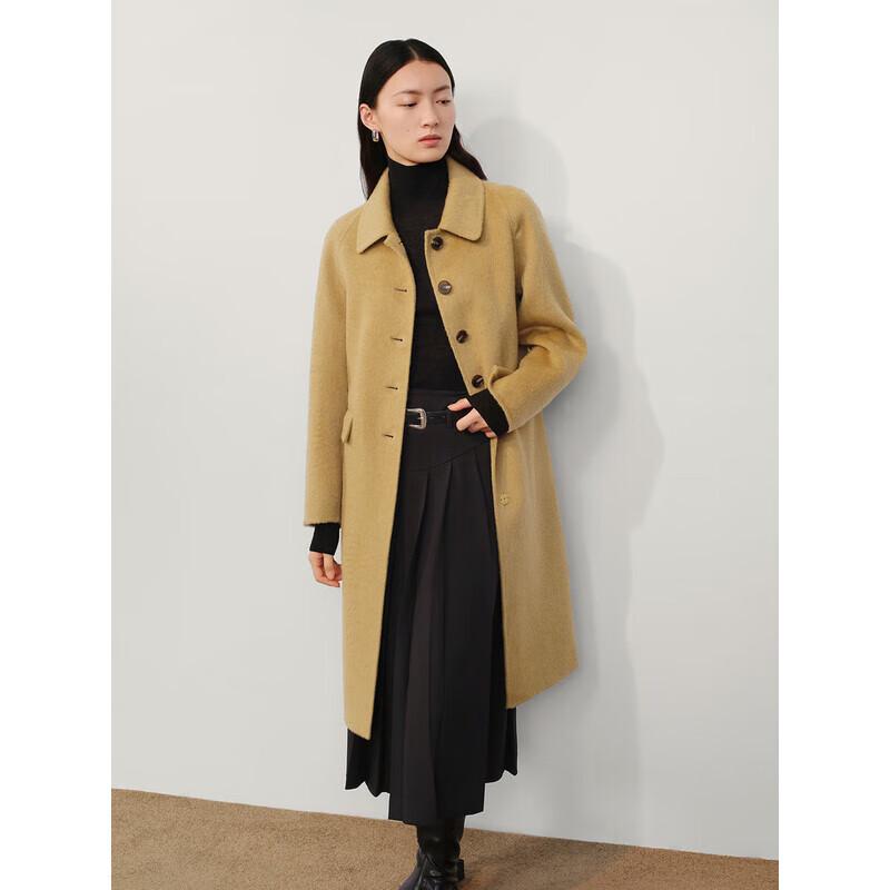

JUZI ANNACAU Women s Wool Double-faced Long Winter Coat M