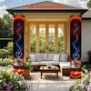 2D Flat, 2pcs, 2D Flat Printing, Romantic Cafe (1) 30.48X 179.83 cm, Suitable for Decorating Your Porch or Yard, Outdoor Porch and Home Wall Decoratio