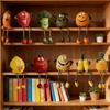 Fun Fruit Sculptures, Featuring Adorable Shapes And Designs Such As Pineapple, Banana, Lemon, And Orange.