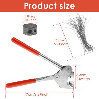 Stainless Steel Sealing Pliers Set Equipped with Ergonomic Plastic Anti Slip Handle Manual Pliers Tool Sealing Pliers Set