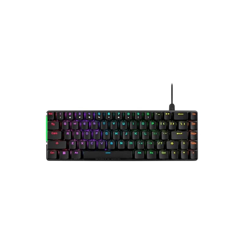 ASUS ROG Falchion Ace Gaming Keyboard, 65% Layout, ROG NX Mechanical Switches, Dual USB-C, Touch Panel, Final Fantasy XIV Recommended Model, US