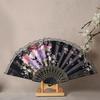 Vintage Style Silk Lace Folding Fan Chinese Style Pattern Art Craft Gift Home Decoration Ornaments Dance Hand Fan