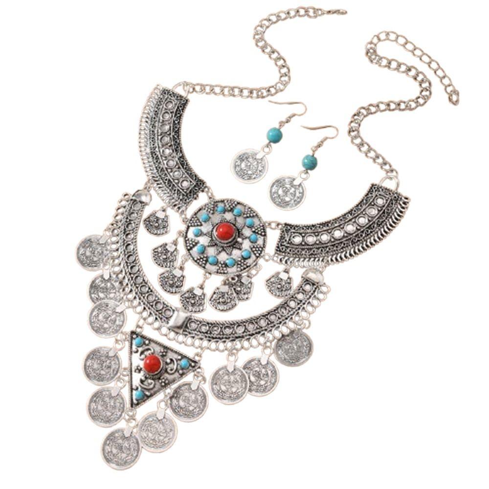 Exquisite Ethnic Style Jewelry Set Vintage Neck Jewelry  Jewelry Accessories
