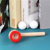 Suspended Blow Ball Toy Colorful Animal Head Blow Pipe Toy Kids Interactive Game Toy