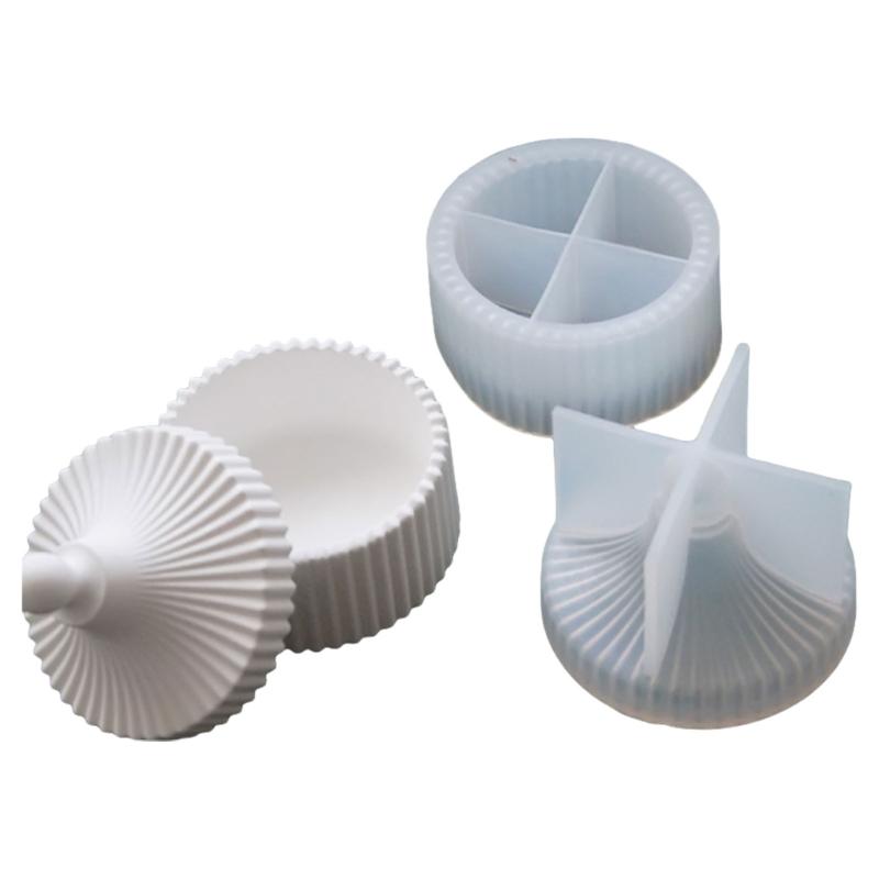 

Jewelry Storage Box Silicone Molds Candle Cup Molds Castings Molds Plasters Molds Striped Candle Jar Molds 1