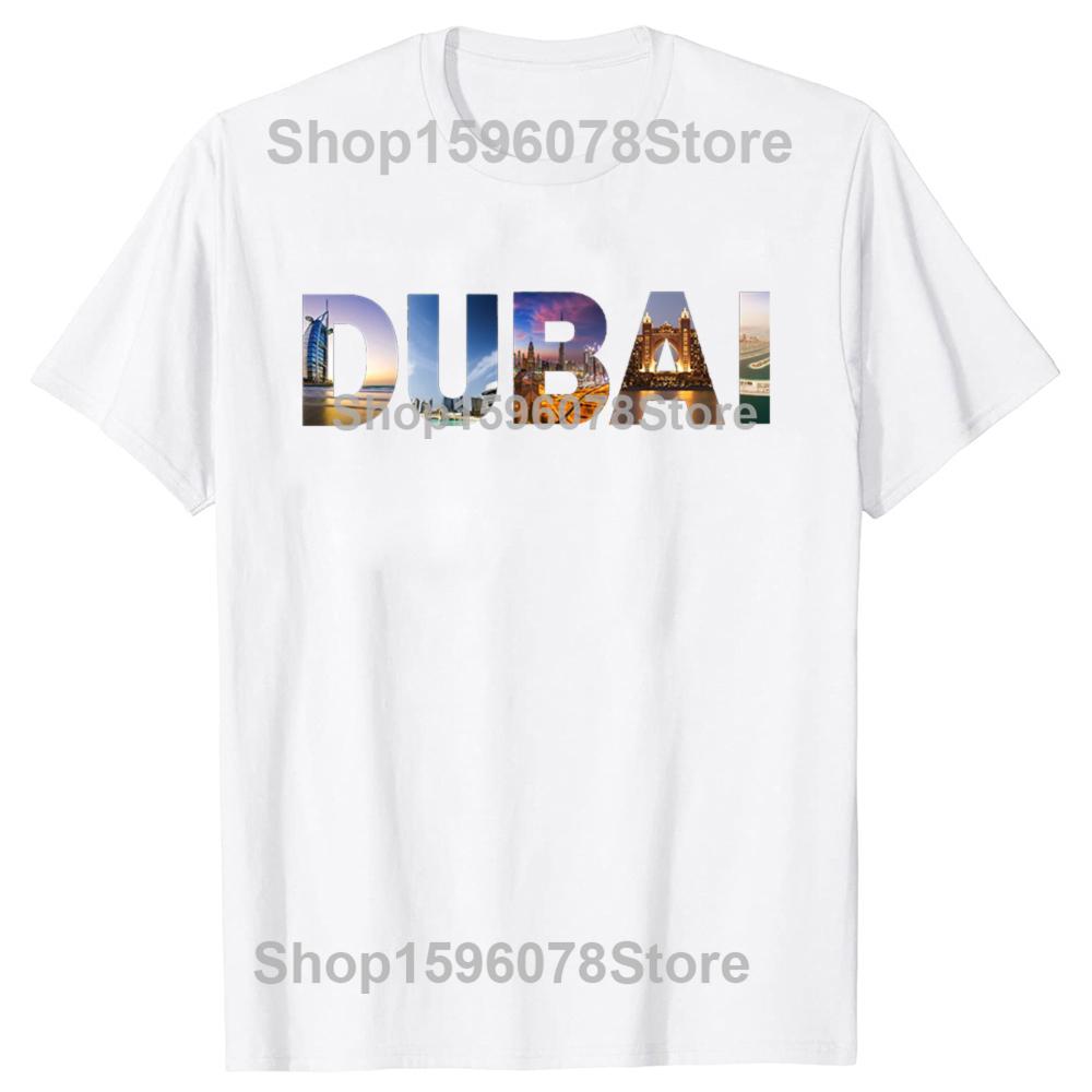 Funny Dubai Graphic T Shirts Men Women Pure Cotton Humor Streetwear Tee Shirt Short Sleeve Unisex Loose Clothing