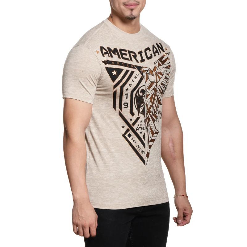 Men's Short Sleeve T-Shirt, Round Neck, Soft Stretch Fabric, Casual Top