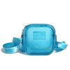 New PVC Messenger Bag Transparent Solid Color Crossbody Bag Waterproof Jelly Shoulder Bag Girls Lipstick Key Storage Bag