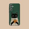 Cute Coffee Cat Matte TPU Mobile Phone Case for Samsung Galaxy S26 S25 S24 S23 S22 S21 S20 Note20 Plus FE Ultra Colorful Cover