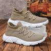 Fashion Fashion Elastic Knitted Men's Sports Shoes 2025 Couple Lace Up Anti Slip Flat Shoes Casual Sports Shoes Men's Plus Size 36-47