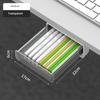 1-3PCS Hidden Desktop Organiser Desktop Sticky Drawer Slide Out Under Desk Drawer Transparent Under Desk Drawer Storage Shelf