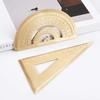 Metal Brass Straight Ruler Vintage Triangle Protractor Measuring Tool Kawaii Painting Drafting Supplies Korean Stationery Office