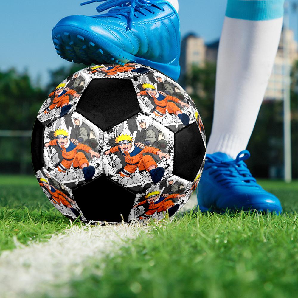 Soccer Ball Colorful Machine Stitched PVC Size 5 Team Training Competition Ready Durable High-Bounce Cool Sports Gift