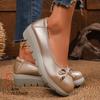 Plus Size Shoes for Women 35-42 Spring Autumn 2026 Women Platform Wedges Slip on Flats Round Toe Comfortable Zapatos De Mujer