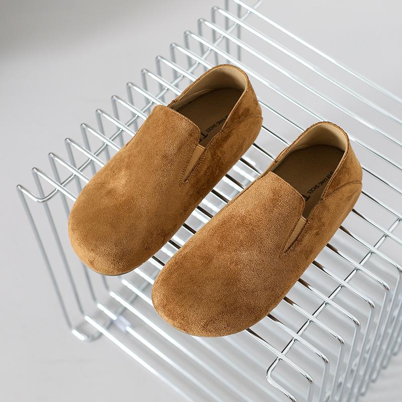 British style low-heeled small leather shoes 2025 autumn one-pedal comfortable loafers imitation leather deep-mouth single shoes women's casual wom