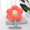 OLOMM Cartoon Flower Nap Pillow with Blanket