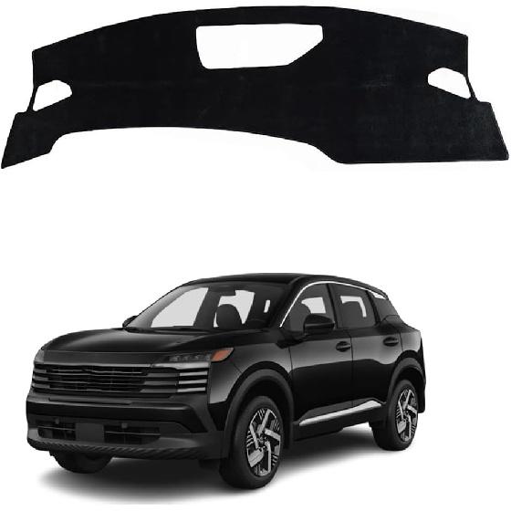 Custom Interior Accessories for Nissan Pathfinder 2022 2023 2024 2025 Leather Center Console Cover Dashboard Cover Dash Cover Mat Pad Balck(Without