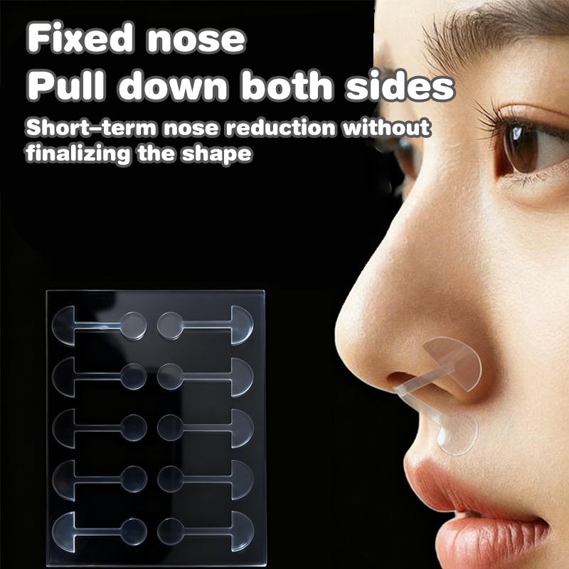 50Pcs Shrinking Nose Wing Stickers Transparent Invisible Nose Shrink Patch Special Narrow Nose Strips Face Care Tool Nose Shaper