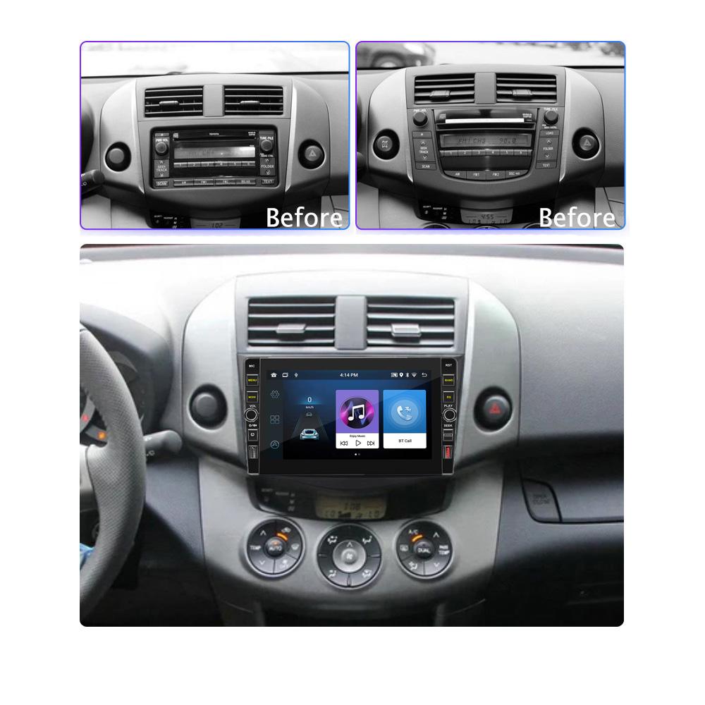 8 zoll Auto Android Radio Für Toyota RAV4 2007-2012 Mit Taste Knopf 2din Multimedia Stereo Video Player WIFI GPS 1 + 32GB