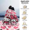 1pc Hello Kitty My Melody blanket Lightweight Flannel Throw for Sofa Bed Travel Camping Livingroom Office Couch Chair