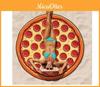 Hamburgers Donuts Pizza Design Sweet Donut Hamburger Pizza Beach Towel With Quickdry Material For Vacation