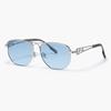 Stainless Steel VEIL Sunglasses BLUE