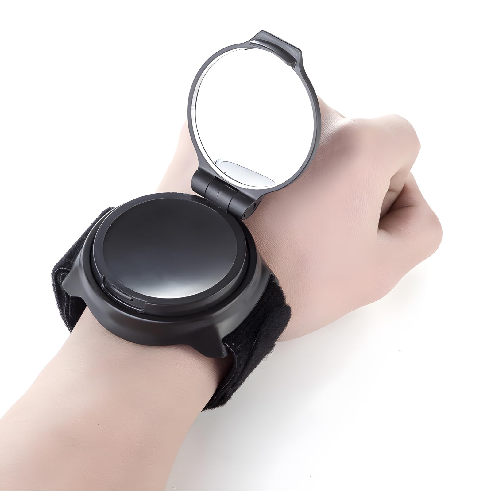 

ENN LLC Bicycle Rearview Round Mirror, Wrist-Mounted, Rotating, Wide-Angle,