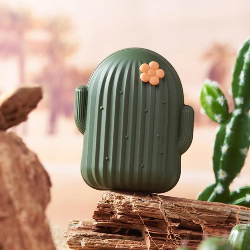 1pcs Holder Bathroom Storage Travel Portable Waterproof Soap CaseCreative Soap Box Cactus Shape Laundry Soap Sponge Dish