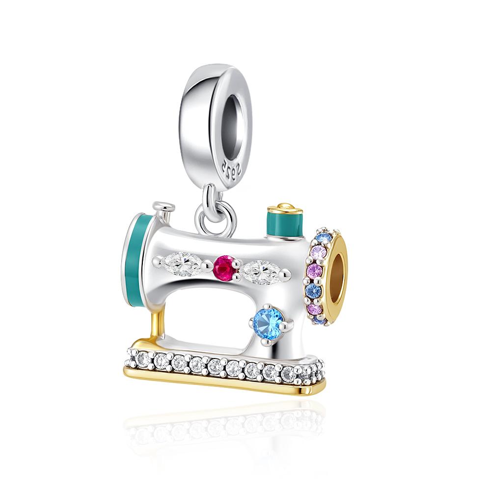 New Copper Women'S Shopping Handbag Lipstick Charm Beads Fitfor Serpentine Bracelets Diy Boutique Women'S Fashion Jewelry