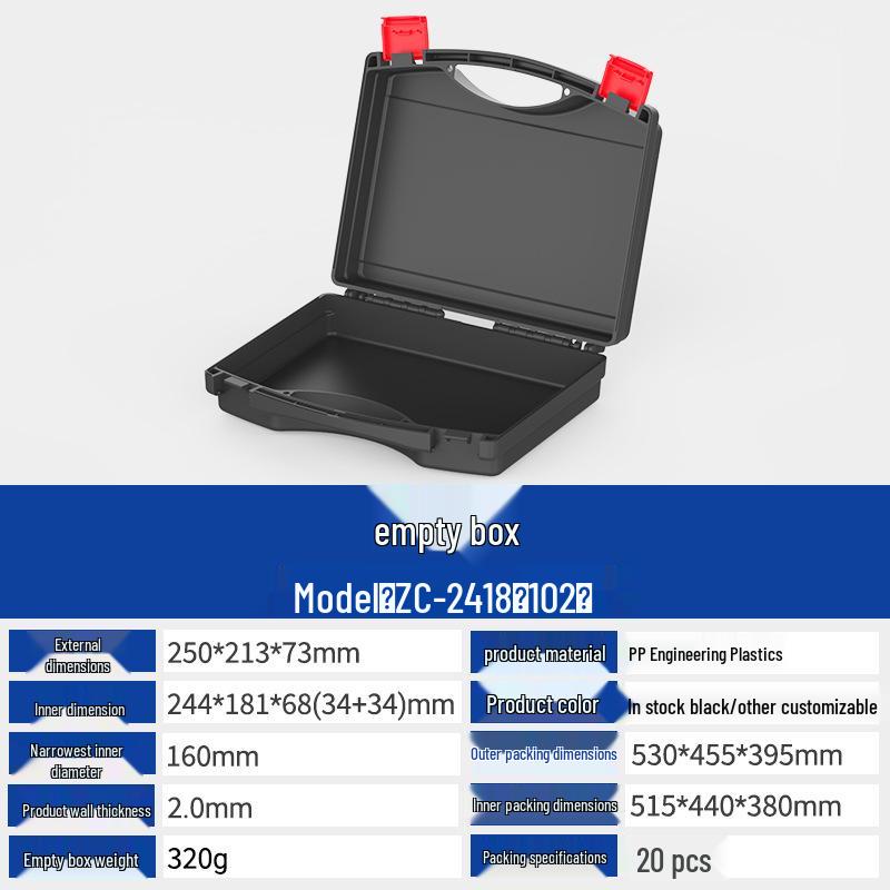 Multi-Purpose PP Plastic Portable Toolbox for Toys, Jewelry, Electronics, and Hardware