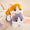 40~65Cm Lying Cat Kitten Plush Toy Stuffed Yellow Grey Orange Black Cow Mixed Colors Cats Fluffy Plushie Friend Gift