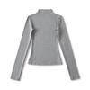Autumn Winter Brushed Half-High Collar Slimming Pullover Long Sleeve Top 2025