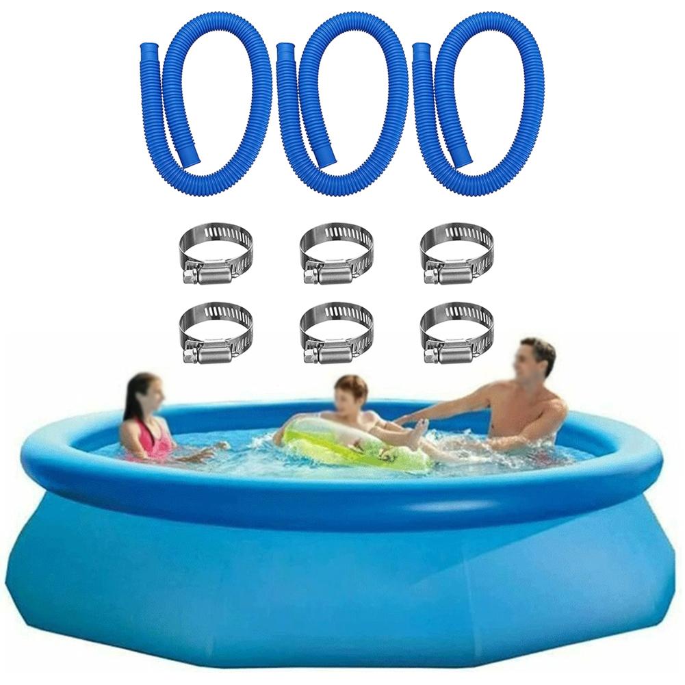 

2 Pack PVC Pool Hose 1.5m Length 31mm Inner Diameter 33mm Outer Diameter for Above Ground Swimming Pool Connections China Mainland