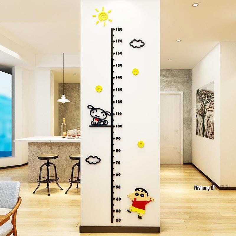 SEE KEAN Crayon Shin-chan Kids 3D Height Measurement Wall Sticker