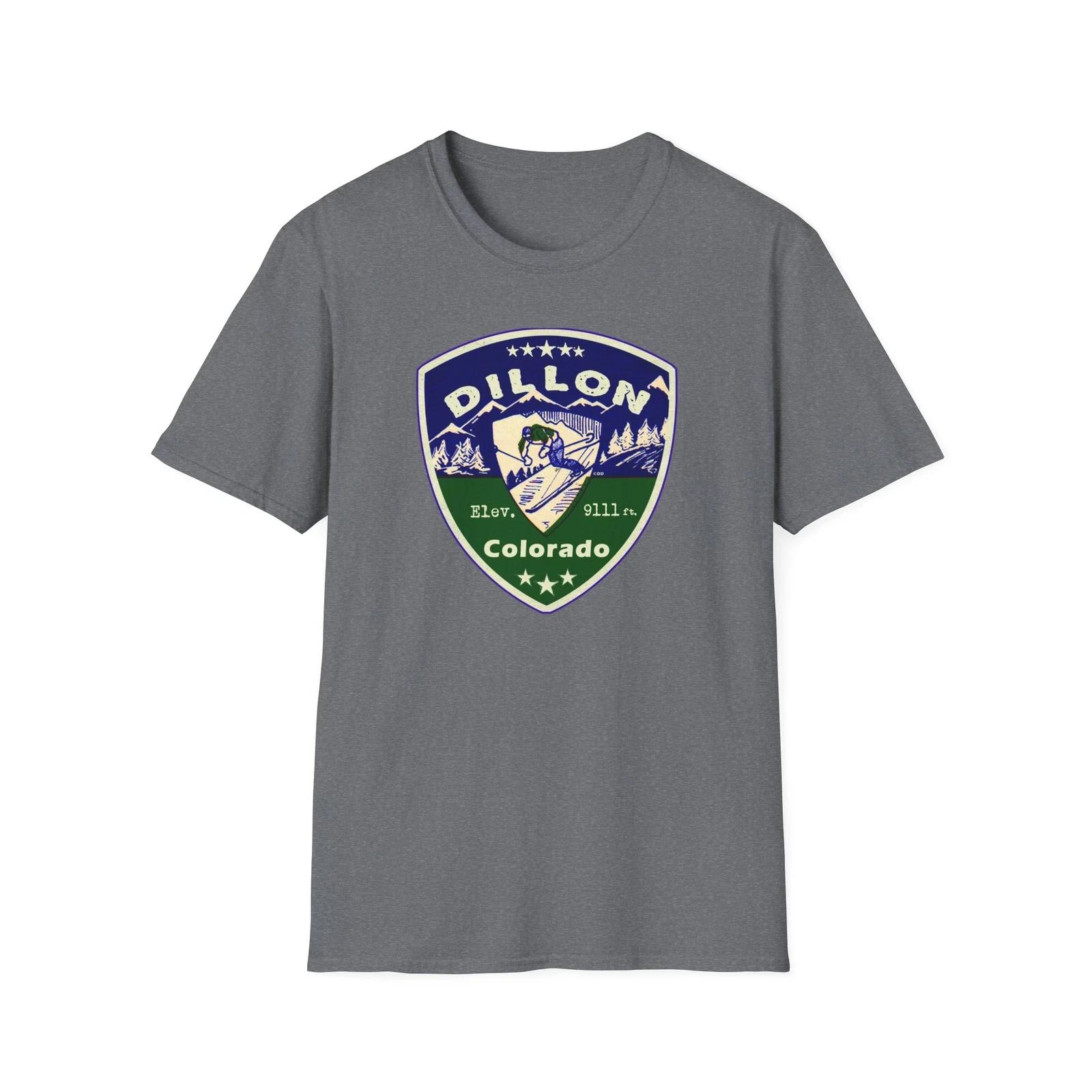 Dillon Colorado Ski T-Shirt, Softstyle Unisex Tee, CO Skiing Souvenir 2XL