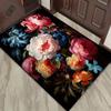 Floral Paradise Rug: Luxurious Blooms for Elegant Living Rooms - Enhance Your Space with Nature's Beauty Skid resistant carpet