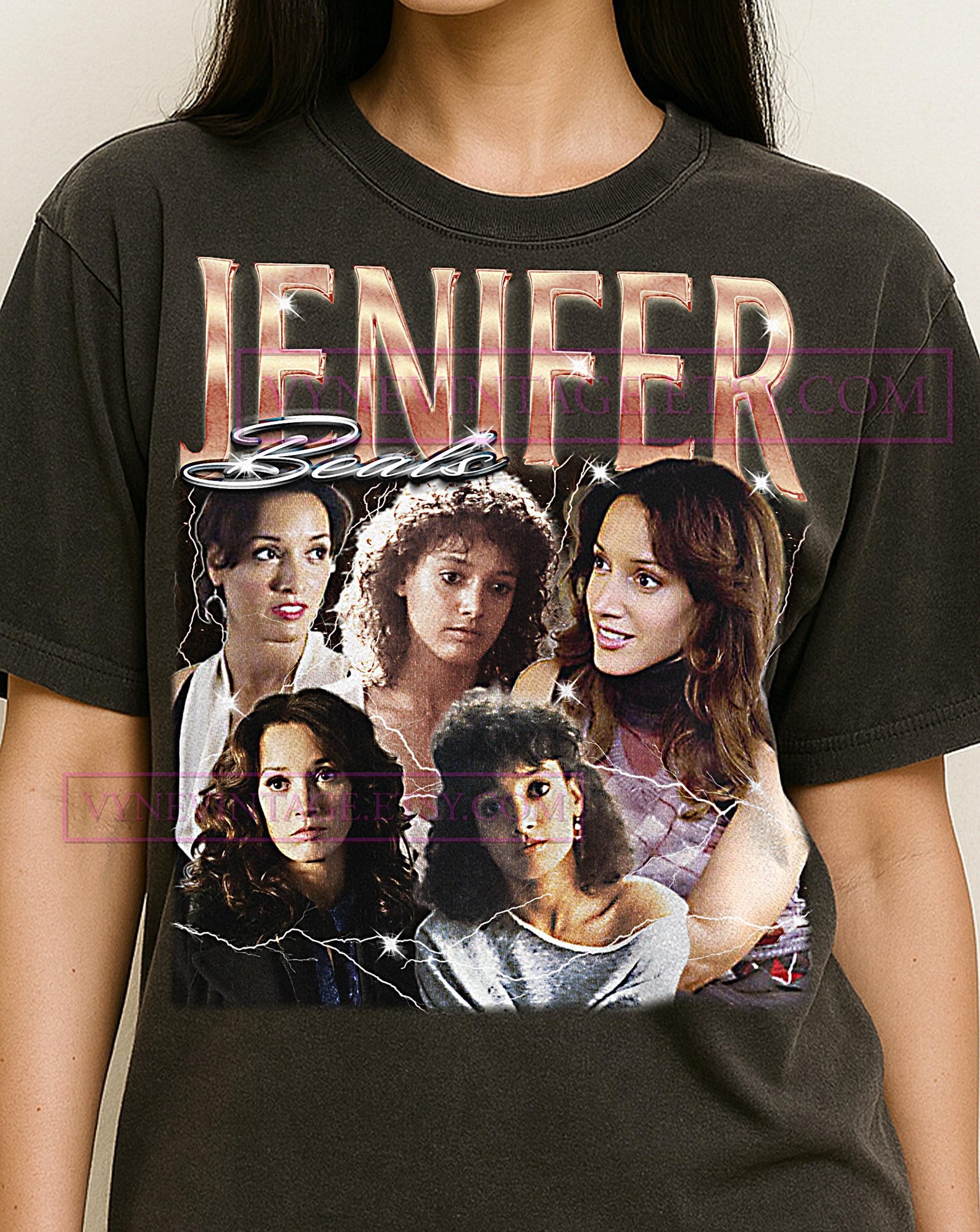 Jennifer Beals Bootleg Shirt, Vintage Actress Star Celebrity Legend Tee, 90s Retro Throwback T-shirt, Jennifer Beals Sweater 4XL