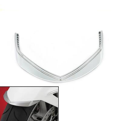 Motorcycle Fairing Front Fender Cover Tip Case Decoration Chrome Trim ABS Plastic For Honda Goldwing 1800 F6B GL1800 2018-2025
