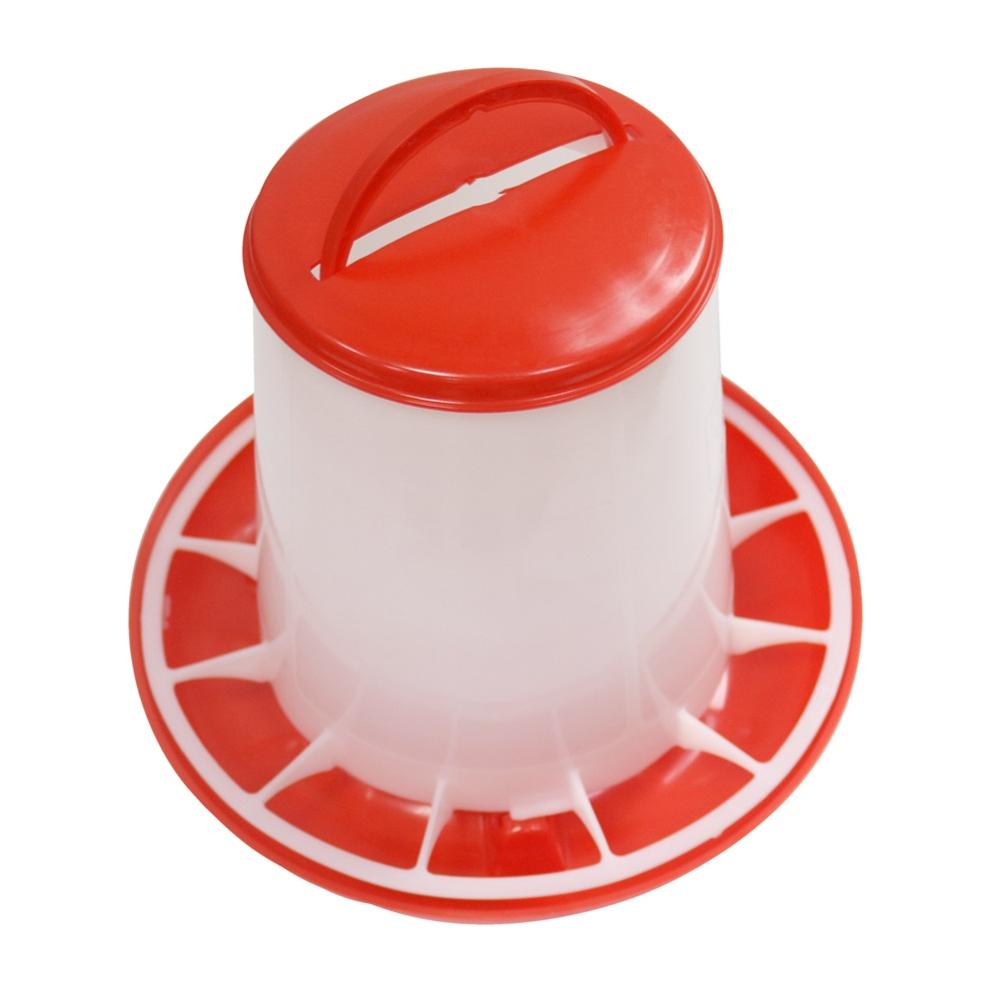 1 Pc 3 kg Poultry Feeding Bucket, Automatic Drink Kettle Chicken Drinking Fountain Chicken Coop Feeding Devices Feeder