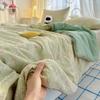 Cartoon Printed Wrinkled Yarn Summer Quilts Cozy Single and Double Air-Conditioned Quilt Cooling Breathable Home Soft Bedspread