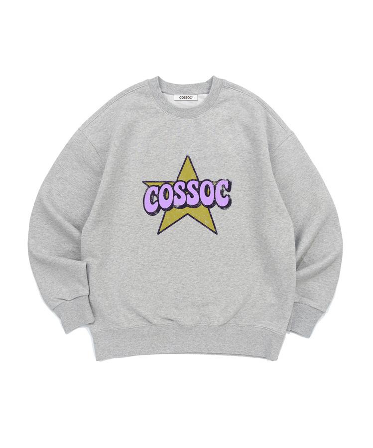 Koso Colorful Star Koso Sweatshirt (Light Grey)