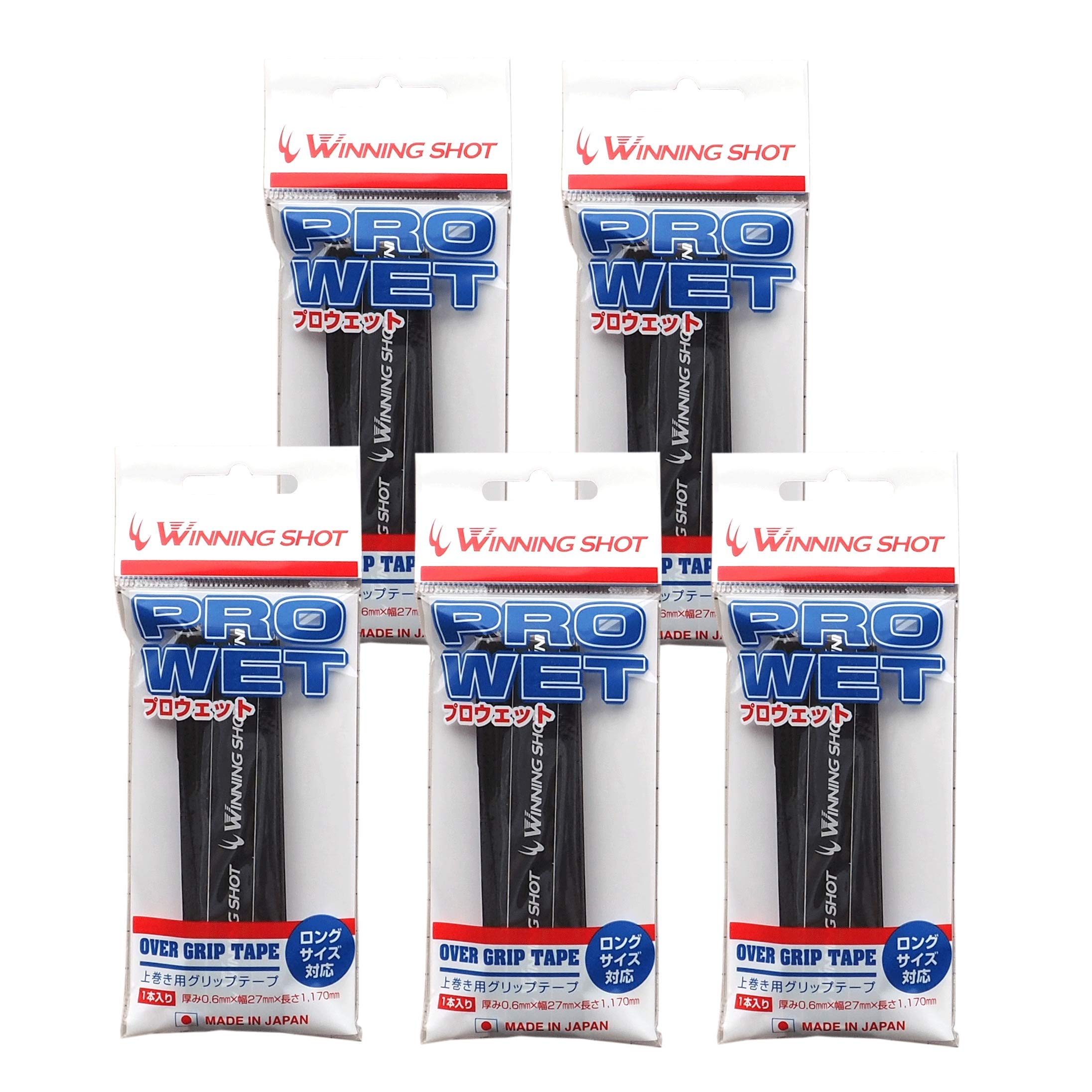 

WINNINGSHOT Wet Grip Tape Pro Wet из (Набор 5) (черный)