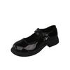 Scarpe in Pelle Nere e Bianche Stile Giapponese per Studenti - Adatte per Uniformi Scolastiche e Esibizioni Corali