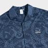 Puma X Phantaci Aop Shirt Logo Chain Floral Print Casual Single-Breasted Short Sleeve Shirt Unisex Shirts Blue 537520-06