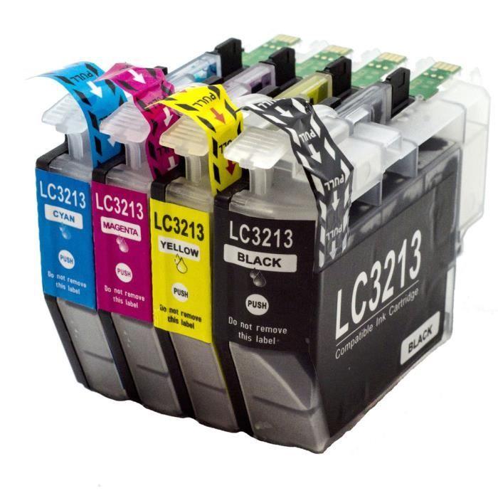 Brother DCP-J 774 DW - LC3213 - LC3211 BK-C-M-Y - Pack de 4 Cartouches compatible BROTHER NOPAN-INK