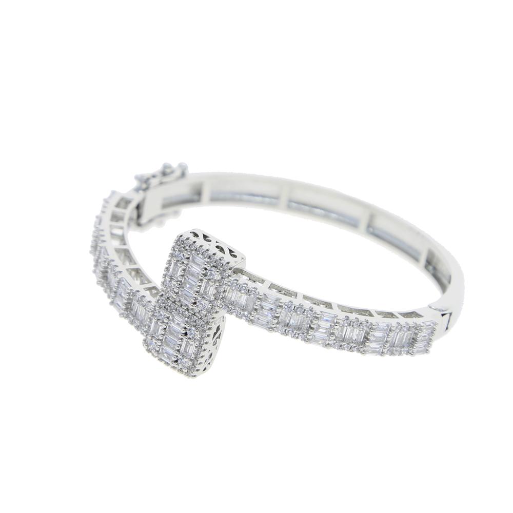 Iced Out Bling Beaded CZ Heart Bracelet for Women