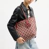 Coach City33 Tote Bag Horse And Carriage Print Wine Red Gold Daily Commute CDB57-IMWGD