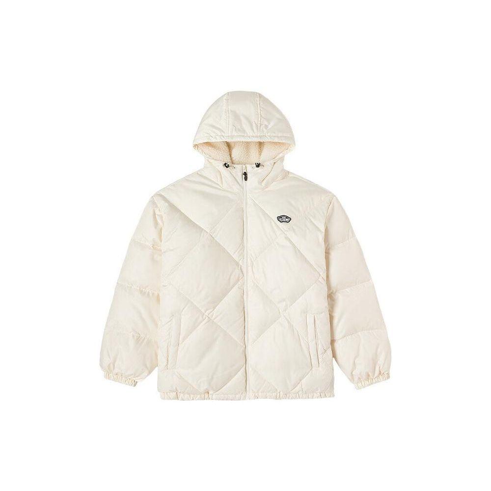 Vans Reversible Quilted Hooded Puffer Jacket Off White Unisex VN000FBZ3KS L
