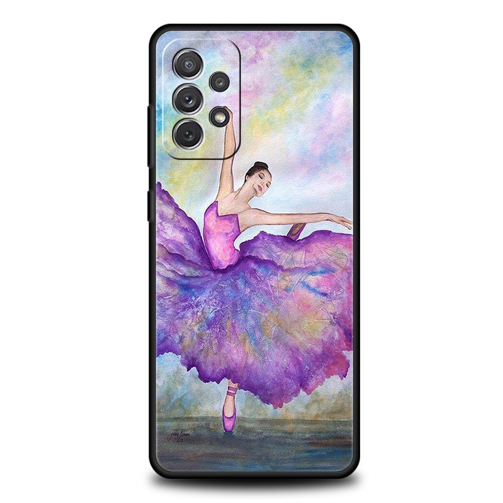 Gymnastics Water Color Case for Samsung A51 A71 A21S A12 A11 A15 A25 A31 A41 A23 A33 A53 A73 A03S A05S A13 5G A35 A55 Cover