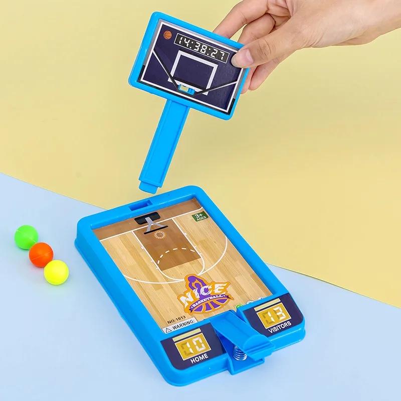 Kinder Finger Basketballspiel Desktop-Spielzeug Ball Mini-Schießmaschine Interaktive Spiele für drinnen und draußen Pädagogisches Sportspielzeug